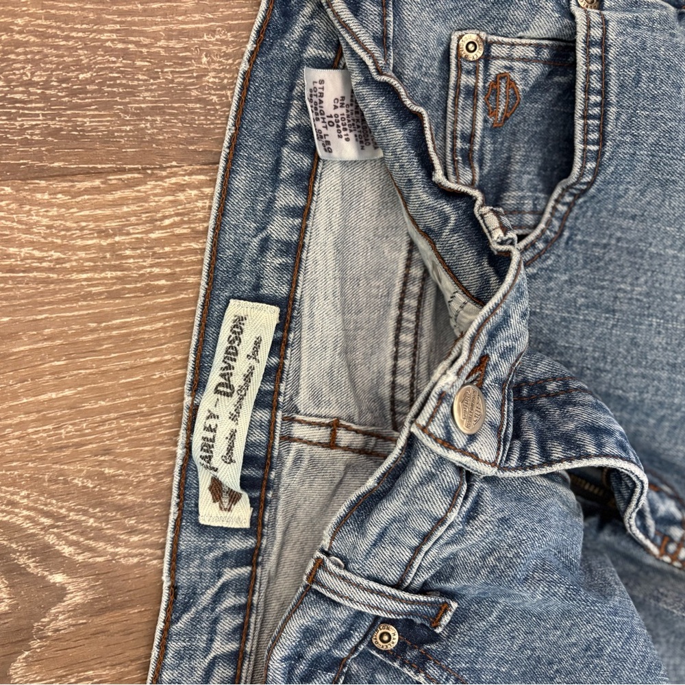 Vintage Harley-Davidson Blue Denim Jeans